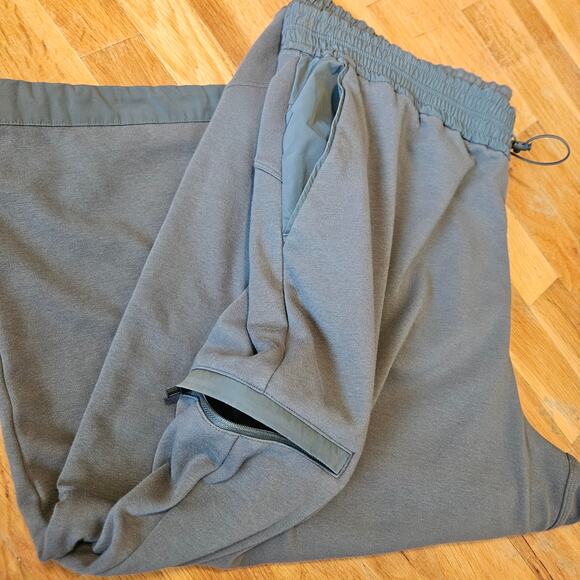 Athleta Pant Womens 2X Green Pull On High Rise Wide Leg Crop Elastic Waist Comfy - Picture 11 of 13